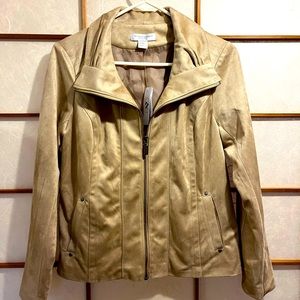Croft and Barrow BRAND NEW WITH TAGS Faux Suede Jacket